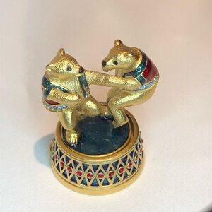 RARE ESTEE LAUDER 2008 PERFUME COMPACT DANCING BEARS